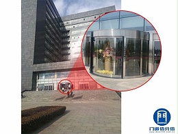北京密云某大廈凱必盛自動旋轉門維修保養服務案例