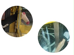 普通防夾傳感器有盲區(qū)，新式激光傳感器用于自動旋轉(zhuǎn)門更安全