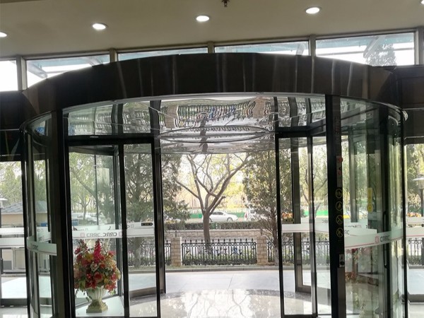 北京某央企兩翼旋轉門內部機械件保養