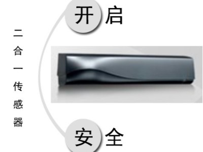 自動(dòng)門二合一復(fù)合型感應(yīng)器，兼?zhèn)涓袘?yīng)開啟與安全防護(hù)功能